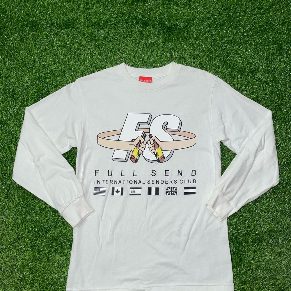 Full Send Nelk boys longsleeve shirt size small